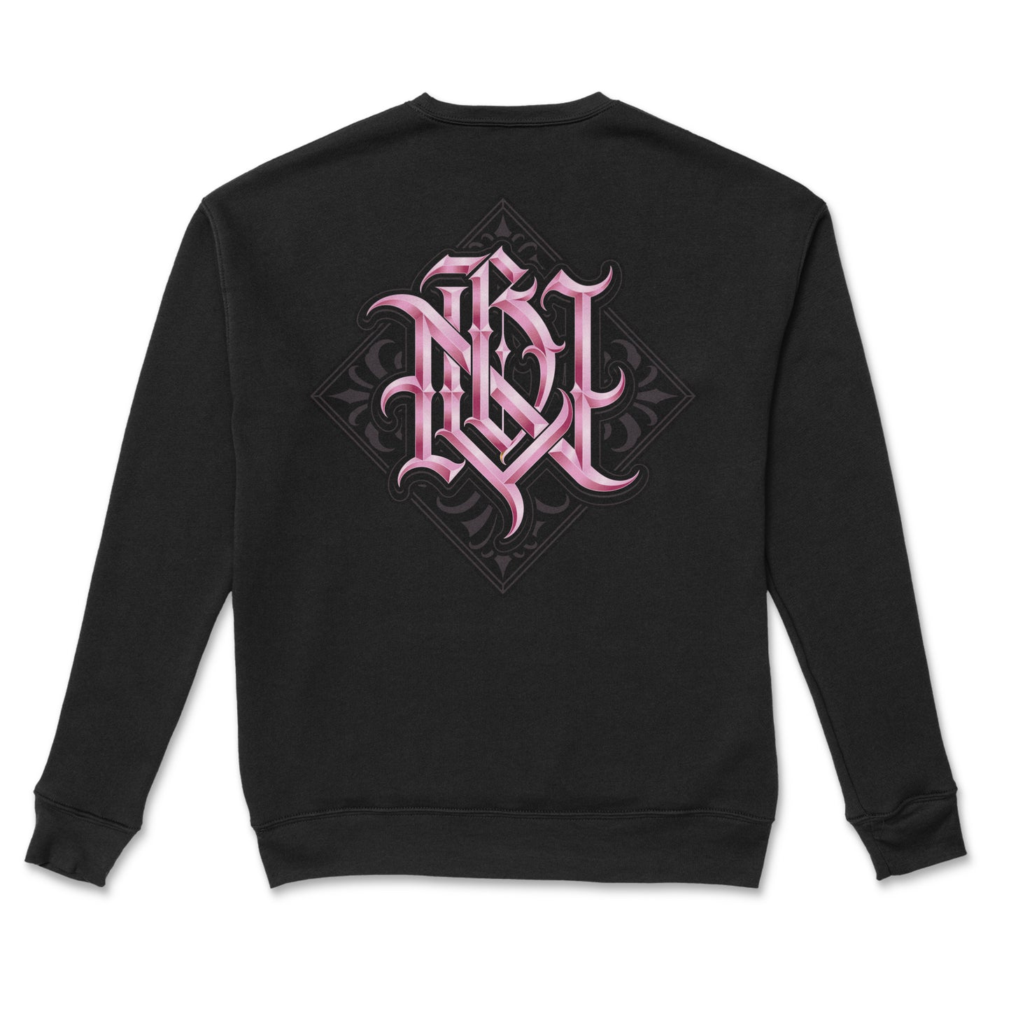 Pink Legacy Black Crewneck