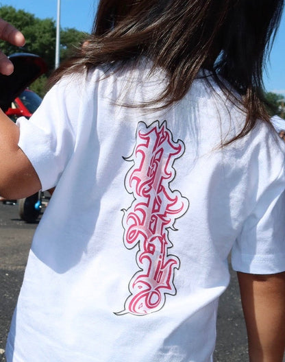 Script Tee in Pink