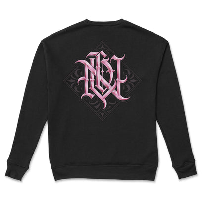 Pink Legacy Black Crewneck
