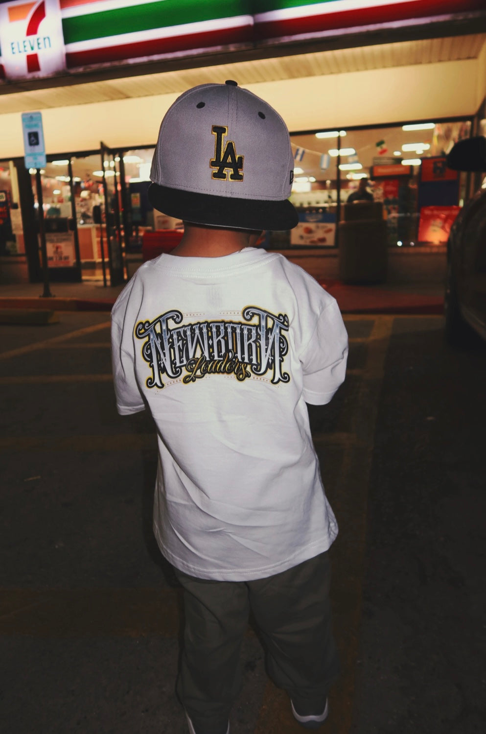 Gold Lowrider Tee in White