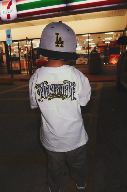 Gold Lowrider Tee in White