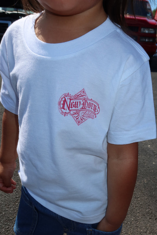 Script Tee in Pink